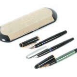 3 Pelikan-Schreibgeräte Kolbenfüller ''140'' mit 1… - photo 2