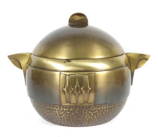 Jugendstil-Bowle WMF, Geislingen, dat. 1912, runde… - Foto 1