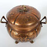 Jugendstil-Bowle Anfang 20. Jh., Messing verkupfer… - photo 2