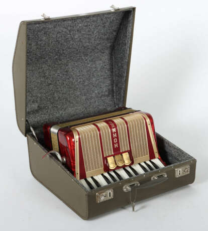 Akkordeon Hohner Student 40 in Rot, Grifftechnik P… - photo 3
