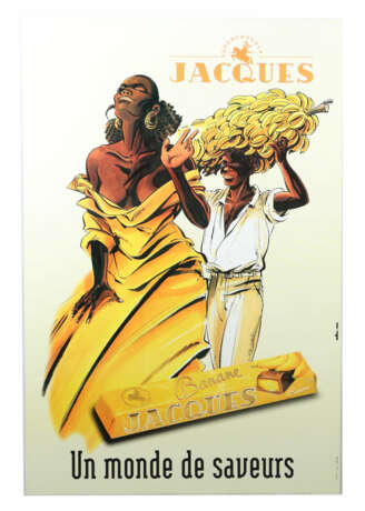 Werbeplakat ''Jacques'' modern, großformatiges Off… - photo 1