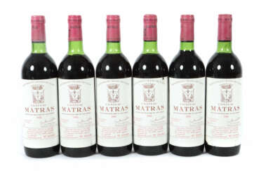 6 Flaschen französischer Rotwein Château Matras, A…