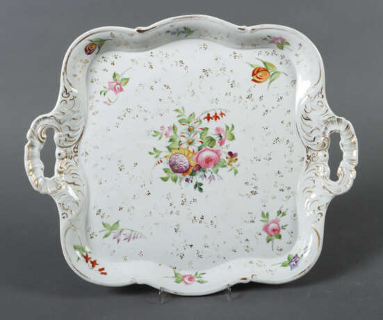 Tablett mit Blumendekor Friedrich Adolph Schumann,… - фото 1