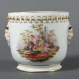 Cachepot mit Watteauszenen Meissen, 1850-1924, Por… - photo 1