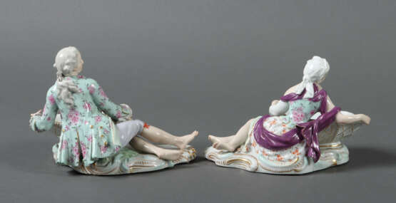 2 Figurenschalen Meissen, 1850-1924, Porzellan, gl… - фото 2