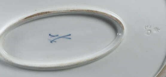 Ovale Korbschale mit Blütenapplikationen Meissen, … - photo 3