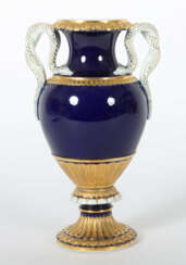 Doppelschlangenhenkelvase Meissen, 1850-1924, Porz…
