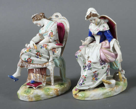 2 variierende, sitzende Figuren Wohl Deutschland, … - фото 1