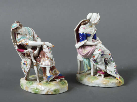 2 variierende, sitzende Figuren Wohl Deutschland, … - фото 3