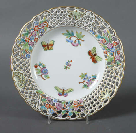 Durchbruch-Wandteller ''Queen Victoria'' Herend, U… - Foto 1