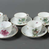 8 variierende Tassen mit Unteren 8x Nymphenburg, 6… - photo 1