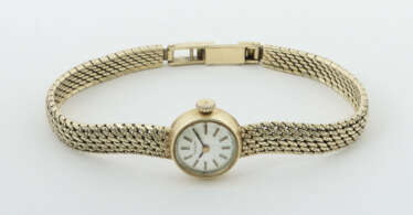 Damenarmbanduhr Um 1960/70, Marke: Tissot, Gelbgol…
