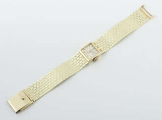 Damenarmbanduhr Um 1960, Priosa, Gelbgold 585, pun…