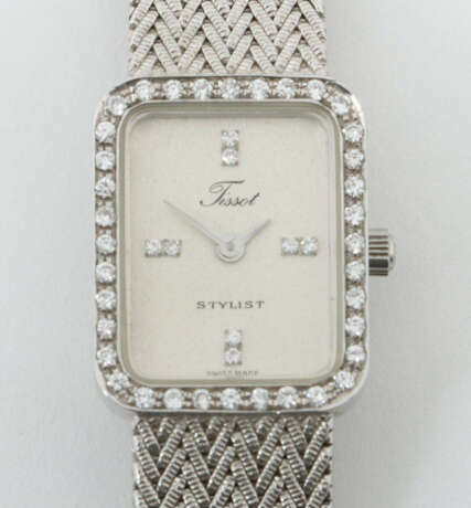 Damenarmbanduhr Tissot 1987, Weißgold 585, punzier… - Foto 1