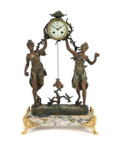 Kaminuhr mit Figurenstand ''Triumph des Frühlings'… - photo 1