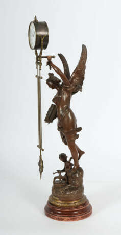 Große Mysterieuse-Pendeluhr mit Figurenstand wohl … - photo 2