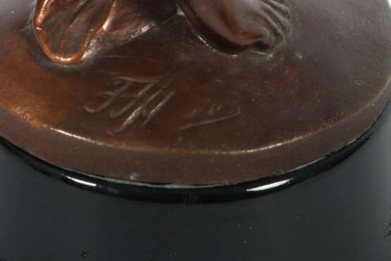 Mysterieuse-Pendeluhr mit Jugendstil-Dame 20. Jh.,… - photo 3