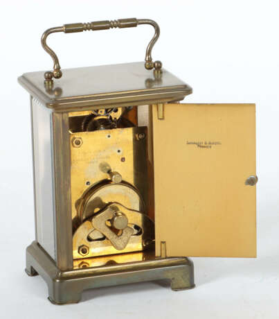 Reiseuhr Frankreich, 20. Jh., weißes Zifferblatt m… - photo 2