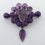Brosche mit Amethyst & Insekt Idar-Oberstein, um 1… - фото 1