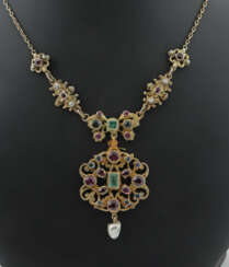 Collier Vor 1900, floral gearbeitetes Siebenbürgen…