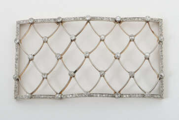 Segment mit Diamanten Um 1920, rechteckiges Segmen…
