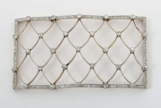 Segment mit Diamanten Um 1920, rechteckiges Segmen… - photo 1