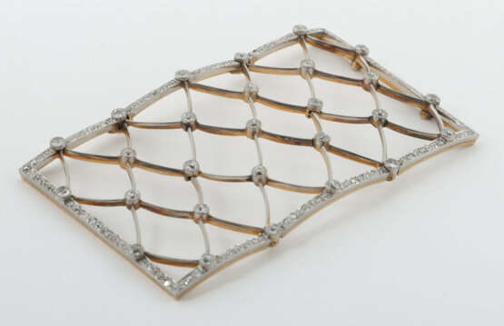Segment mit Diamanten Um 1920, rechteckiges Segmen… - photo 2
