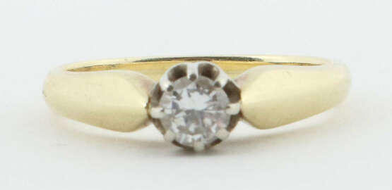 Solitärring Um 1940, Ring mit Solitär, ca. 0,25 ct… - photo 1