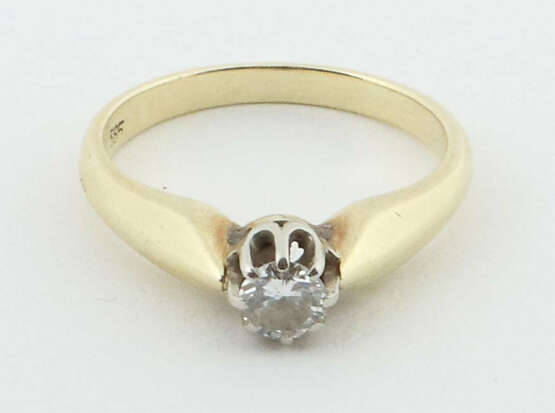 Solitärring Um 1940, Ring mit Solitär, ca. 0,25 ct… - photo 2