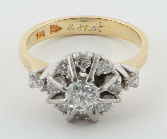 Ring mit Diamanten Um 1970, Entouragering mit Diam… - фото 2