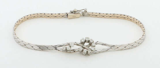 Armband mit Diamanten 1970er Jahre, Weißgold 750, … - photo 1