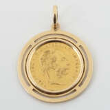 Münzanhänger Gelbgold 986/585, punziert, 1 Ducat, … - photo 1
