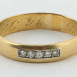 Ring mit Diamanten 20. Jh., Gelbgold/Weißgold 750,… - photo 1