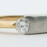 Ring mit Diamant modern, Platin 900/Gelbgold 585, … - фото 1