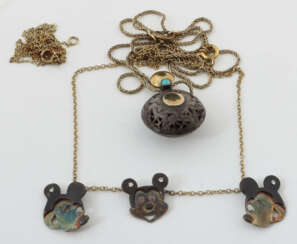 Konvolut Schmuck modern, Konvolut best. aus 3 Kett…