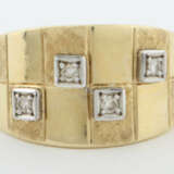 Ring mit Brillanten modern, besetzt mit vier 8-kan… - photo 1