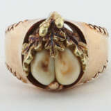 Ring mit Grandeln modern, Gelbgold 585, punziert, … - photo 1