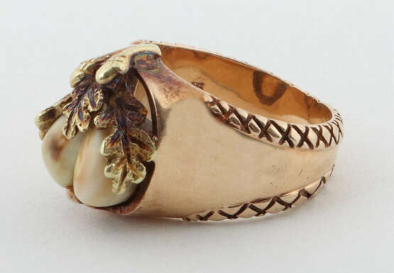 Ring mit Grandeln modern, Gelbgold 585, punziert, … - photo 2