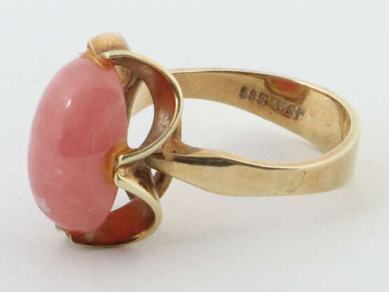 Ring mit Rosenquarz modern, Ring mit Rosenquarz-Ca… - Foto 2