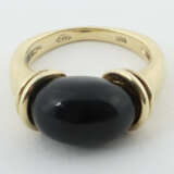 Ring mit Stein modern, besetzt mit Onix-Cabochon, … - photo 2