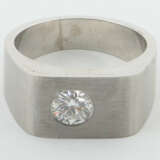 Ring mit Stein modern, Platin, punziert, bes. mit … - photo 2