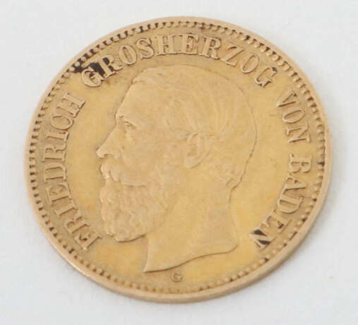 5 Mark-Goldmünze 1877, Gold 900, ca. 1,98 g, avers… - photo 1