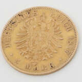 5 Mark-Goldmünze 1877, Gold 900, ca. 1,98 g, avers… - photo 4
