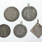 Medaille & 4 Münzen Silber, u. a. Salzburg, Frankf… - photo 1