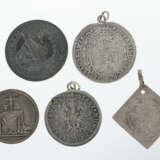 Medaille & 4 Münzen Silber, u. a. Salzburg, Frankf… - photo 2