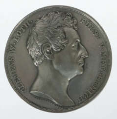 Wahlspruchmedaille 1841, silberfarbenes Metall, av…