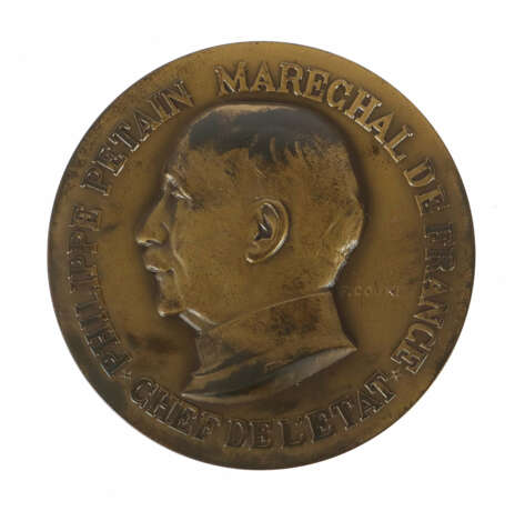 Medaille Frankreich, 1940, Bronze, averse Seitenpr… - фото 1