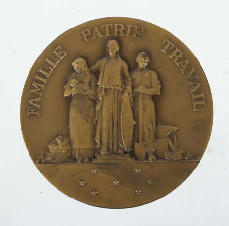 Medaille Frankreich, 1940, Bronze, averse Seitenpr… - фото 2