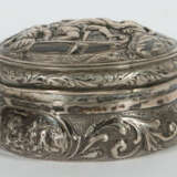 Deckeldose wohl Hanau, um 1900, Silber, ca. 235 g,… - фото 2
