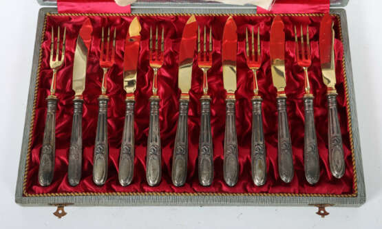 Obstbesteck für 6 Personen Österreich-Ungarn, 1867… - photo 2